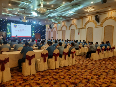 Ra quân huấn luyện đào tạo nghiệp vụ bảo vệ định kỳ.